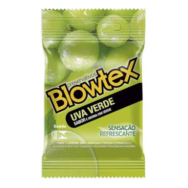 Camisinha Blowtex Uva Verde - 3 unidades