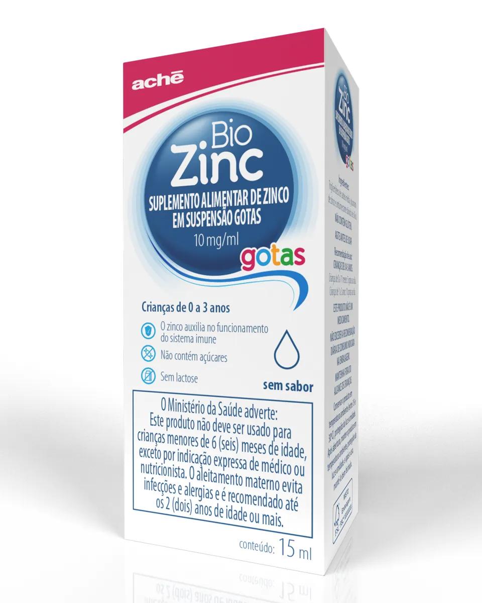 Suplemento Alimentar Zinco BioZinc 10mg/ml Gotas 15ml