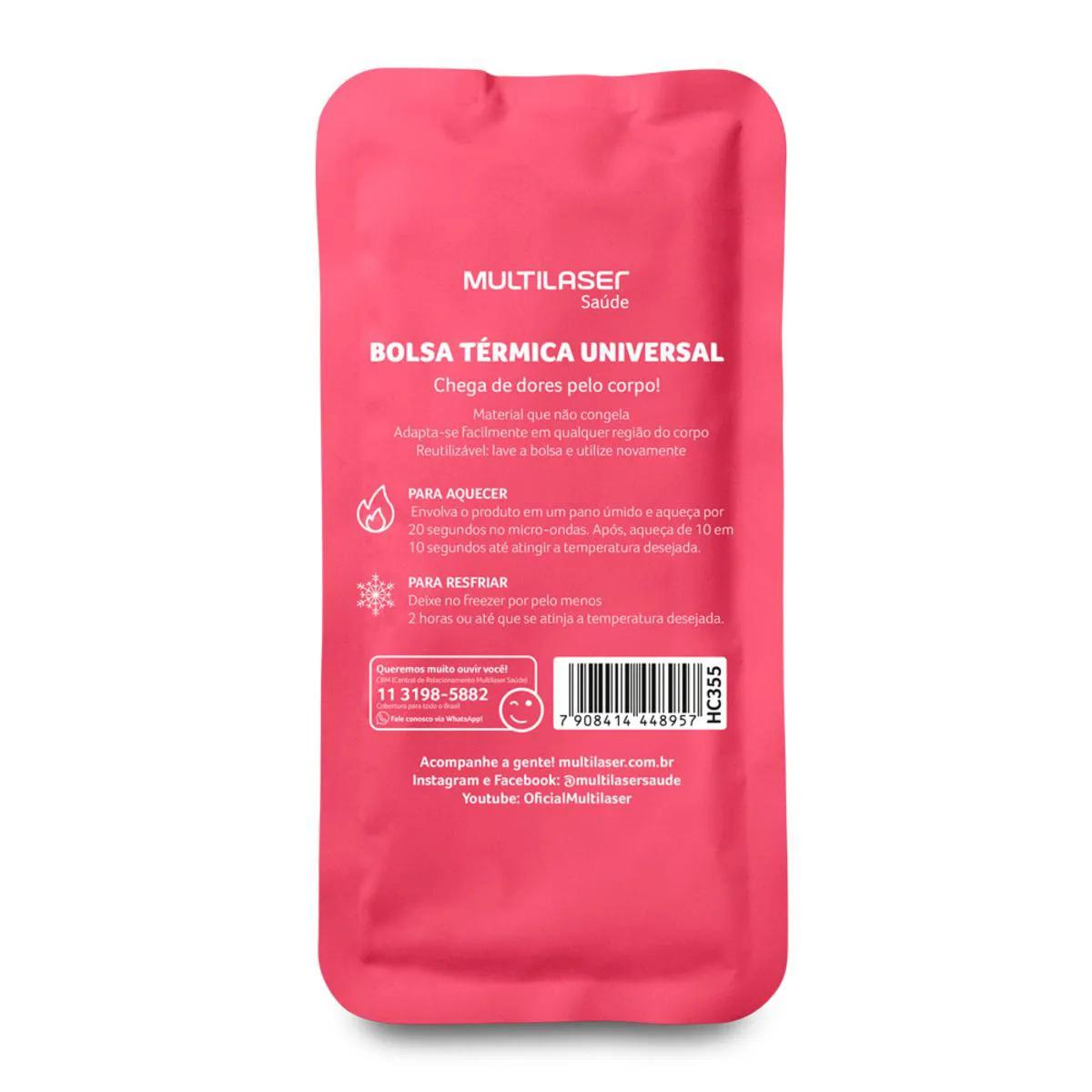 Bolsa Térmica de Gel Multilaser HC355 Rosa