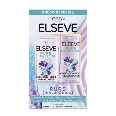 Kit Elseve Pure Hialurônico Shampoo 375ml + Condicionador 170ml
