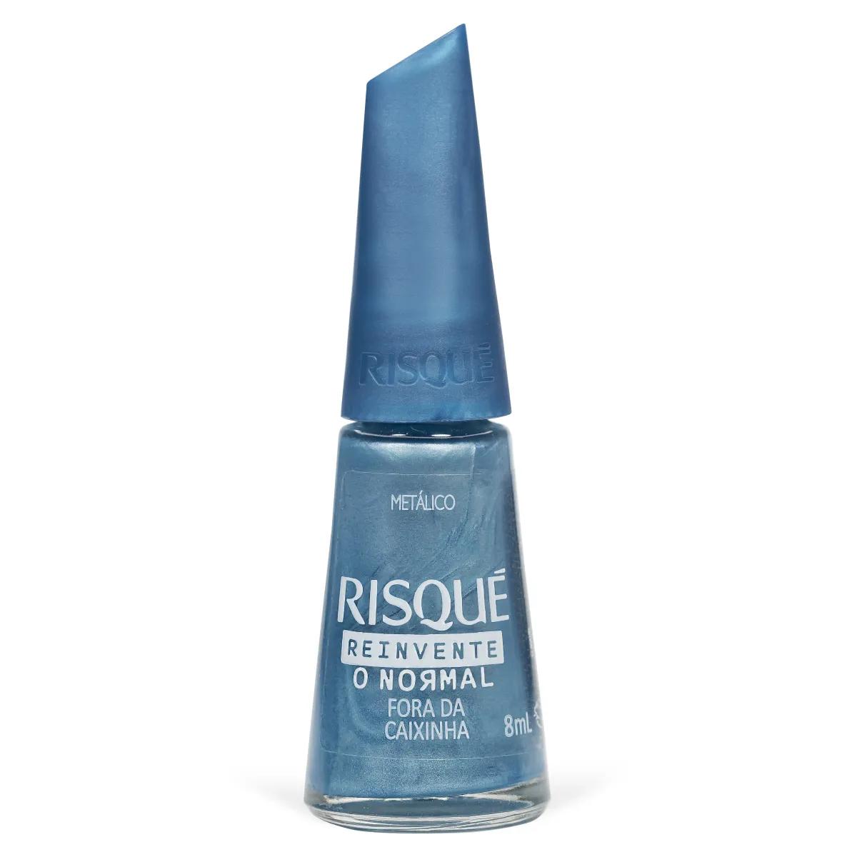 Esmalte Metálico Risqué Reinventando o Normal 8ml – Fora da Caixinha