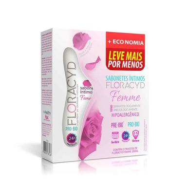 Kit Sabonete Líquido Íntimo Floracyd Femme 2 unidades com 200ml cada