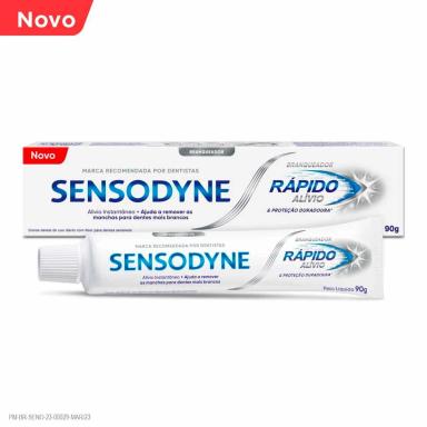 Pasta de Dente Sensodyne Rápido Alívio Branqueador Dentes Sensíveis 90g