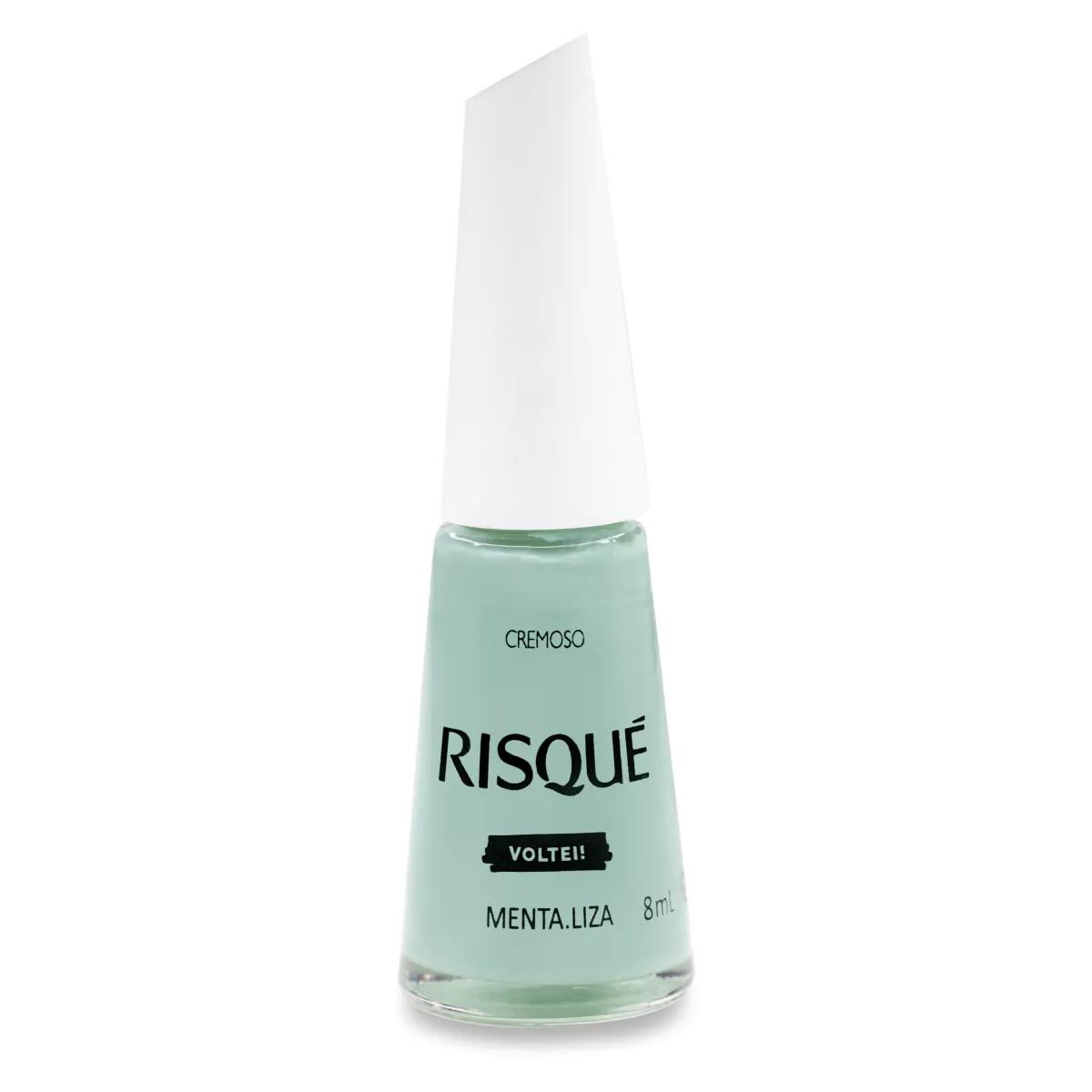 Esmalte Cremoso Risqué Voltei 8ml – Menta.Liza