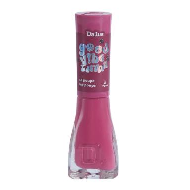 Esmalte Dailus Good Vibezinha Se Poupe Me Poupe Rosa Arroxeado 8ml
