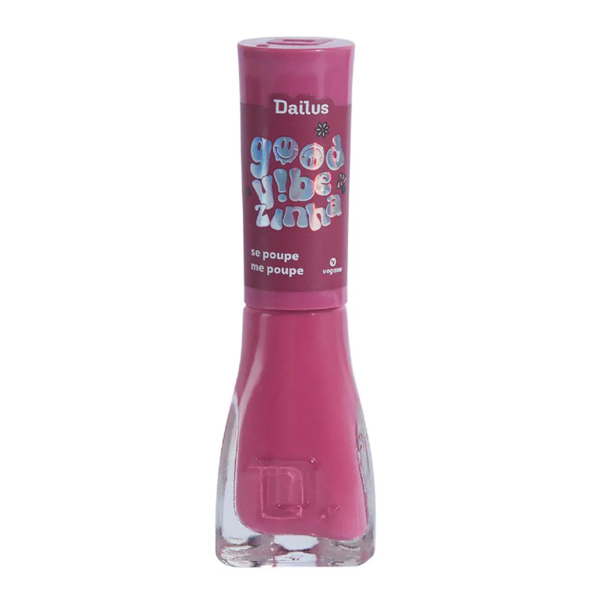 Esmalte Dailus Good Vibezinha Se Poupe Me Poupe Rosa Arroxeado 8ml