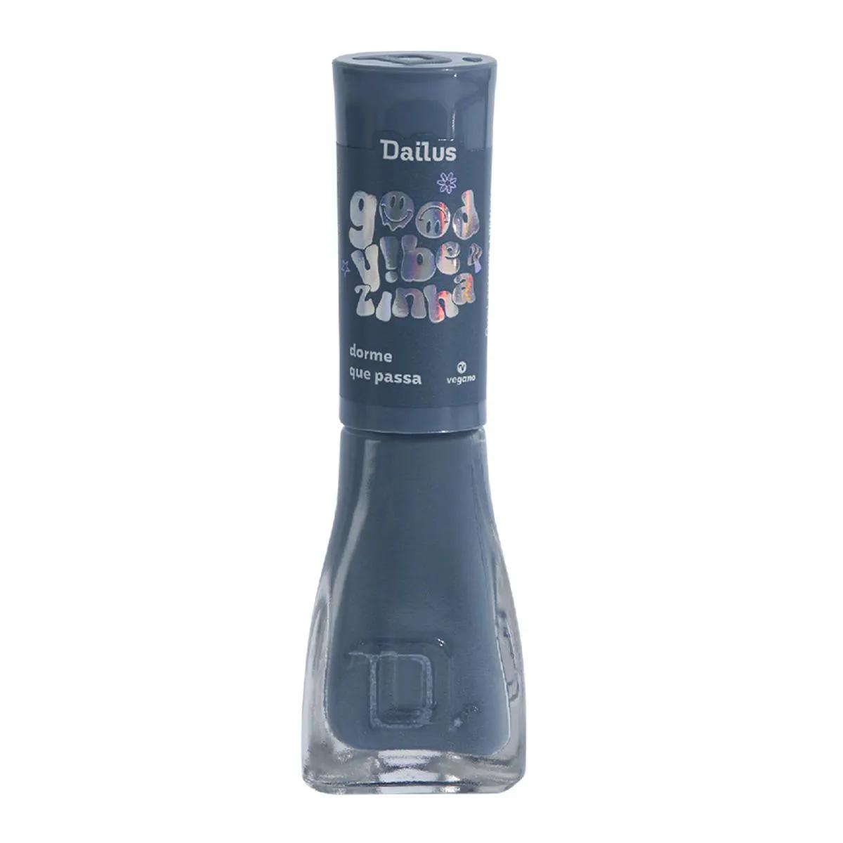 Esmalte Dailus Good Vibezinha Dorme que Passa Azul Acinzentado 8ml