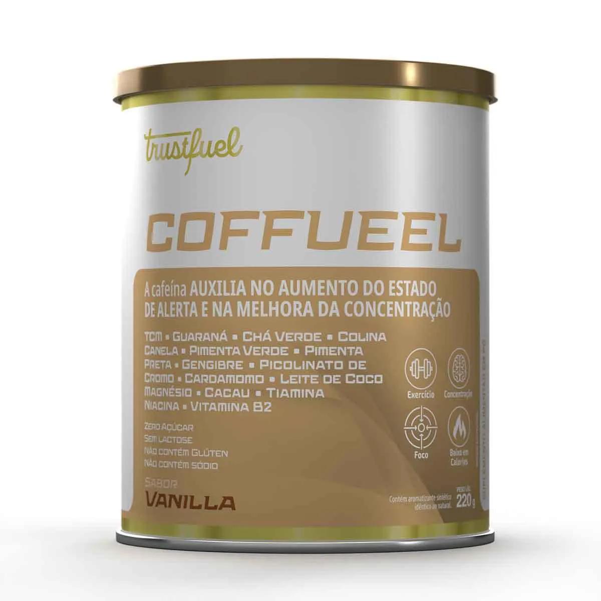 Suplemento Alimentar de Cafeína Coffueel Baunilha 220g