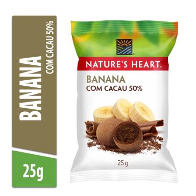 Snack Nature's Heart Banana com Cacau 50% 25g