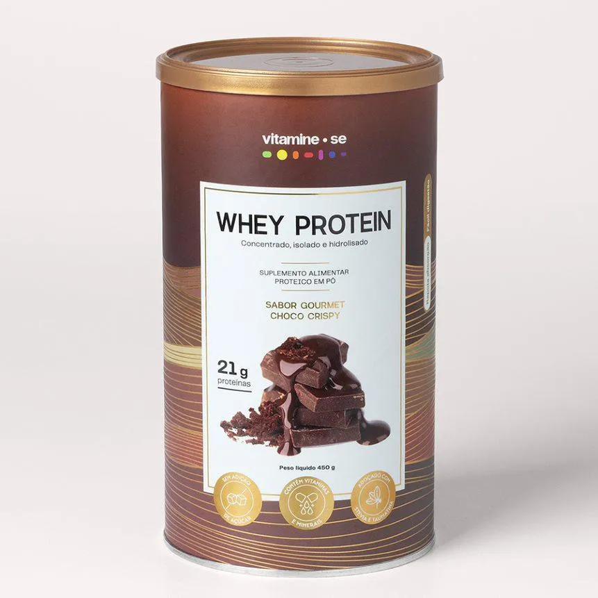Whey Protein Gourmet Choco Crispy Vitamine-se 450g