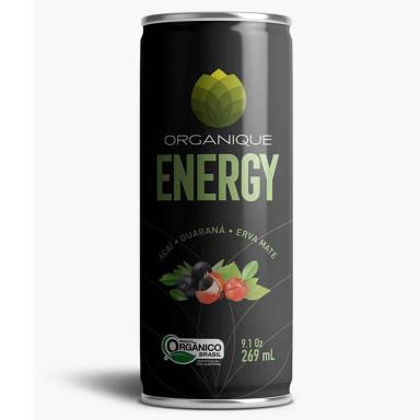Energético Organique Energy Drink Sabor Açaí Guaraná e Erva Mate 269ml