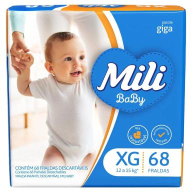 Fralda Infantil Mili Baby Giga XG 68 Unidades