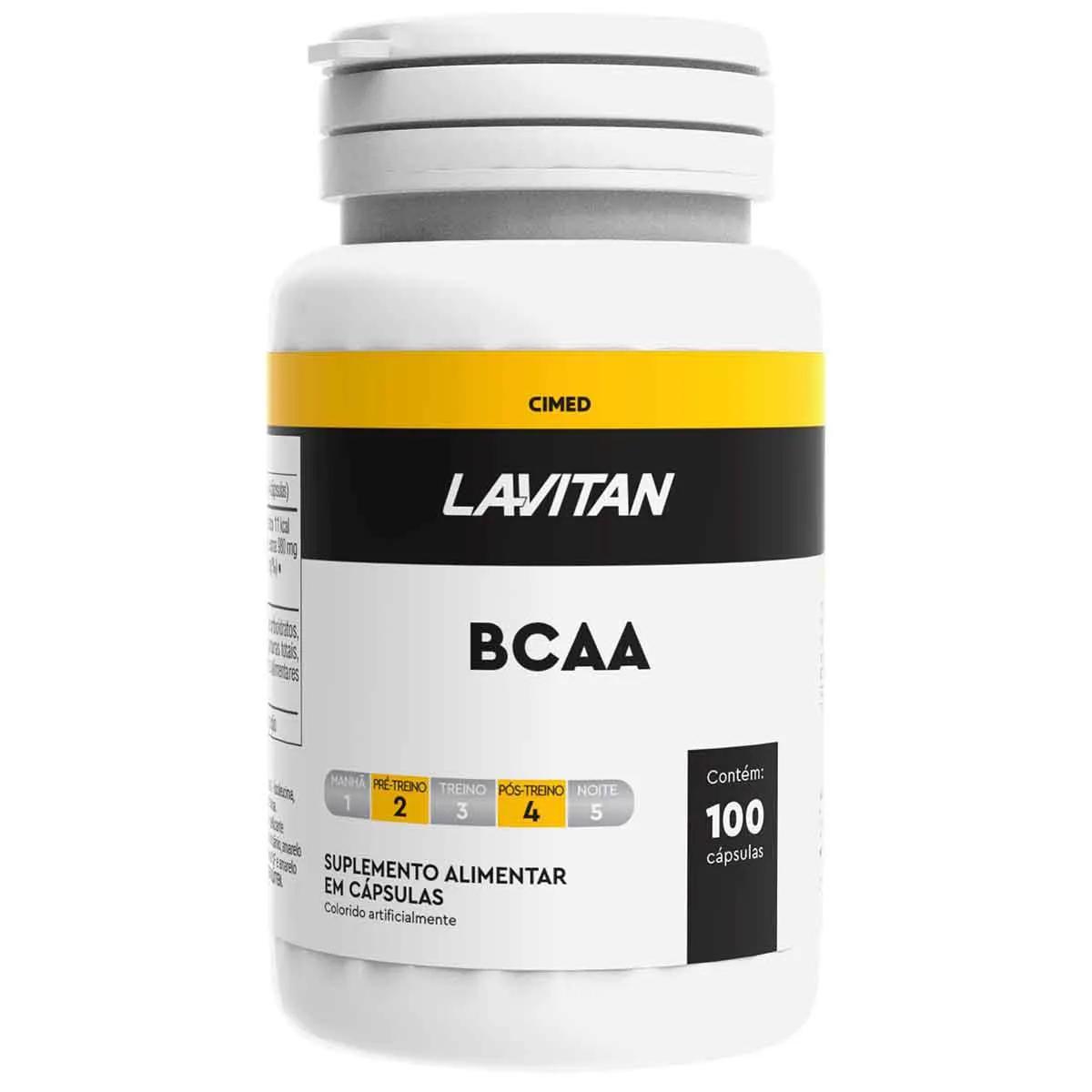 Suplemento Alimentar BCAA Lavitan 100 cápsulas