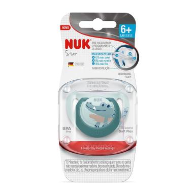 Chupeta NUK Star Boy 6+ meses Silicone S2 - 1 Unidade