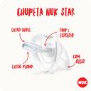 Chupeta NUK Star Girl 6+ meses Silicone S2 - 1 Unidade