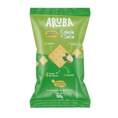 Biscoito Aruba Salgado Sabor Cebola e Salsa 50g