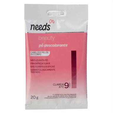 Kit Clareador de Pelos Needs 1 Água Oxigenada 12 Volumes + 1 Sachê de Pó Descolorante + 1 Vasilha de Plástico + 1 Espátula