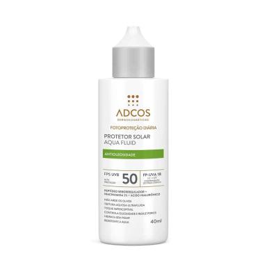 Protetor Solar Facial Adcos Aqua Fluid Antioleosidade FPS 50 Incolor 40ml