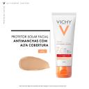 Protetor Solar Facial Vichy UV Pigment Control FPS60 com cor 1.0 - 40g