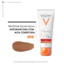 Protetor Solar Facial Vichy UV Pigment Control FPS60 com cor 4.0 - 40g