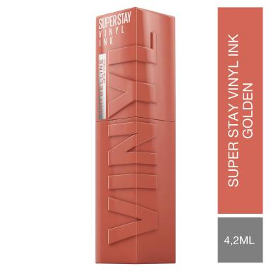 Batom Líquido Maybelline Superstay Vinyl Ink 4,2ml - Golden