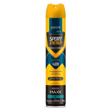 Desodorante Antitranspirante Above Sport Energy Men 48h Aerosol 250ml