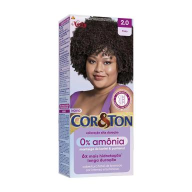 Tintura Cor&Ton Niely 0% Amônia 2.0 Preto