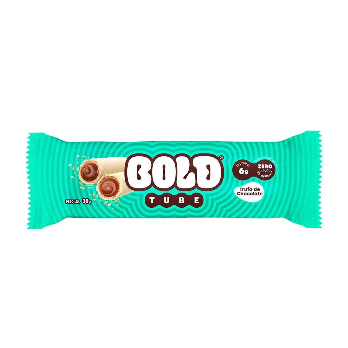 Snack de Proteína Bold Tube Trufa de Chocolate 30g