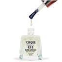 Esmalte Top Coat Fixador Risqué Diamond Gel Noites Iluminadas - Meia Noite em Paris 9,5ml