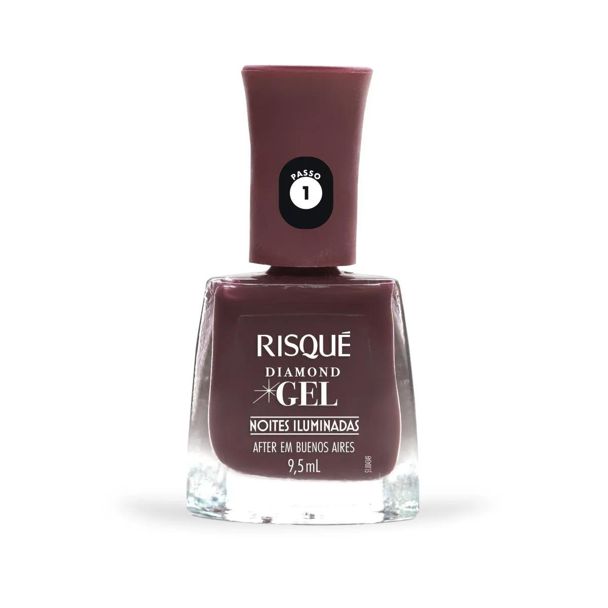Esmalte Risqué Diamond Gel Noites Iluminadas - After em Buenos Aires 9,5ml