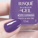 Esmalte Risqué Diamond Gel Noites Iluminadas - Rooftop em NY 9,5ml