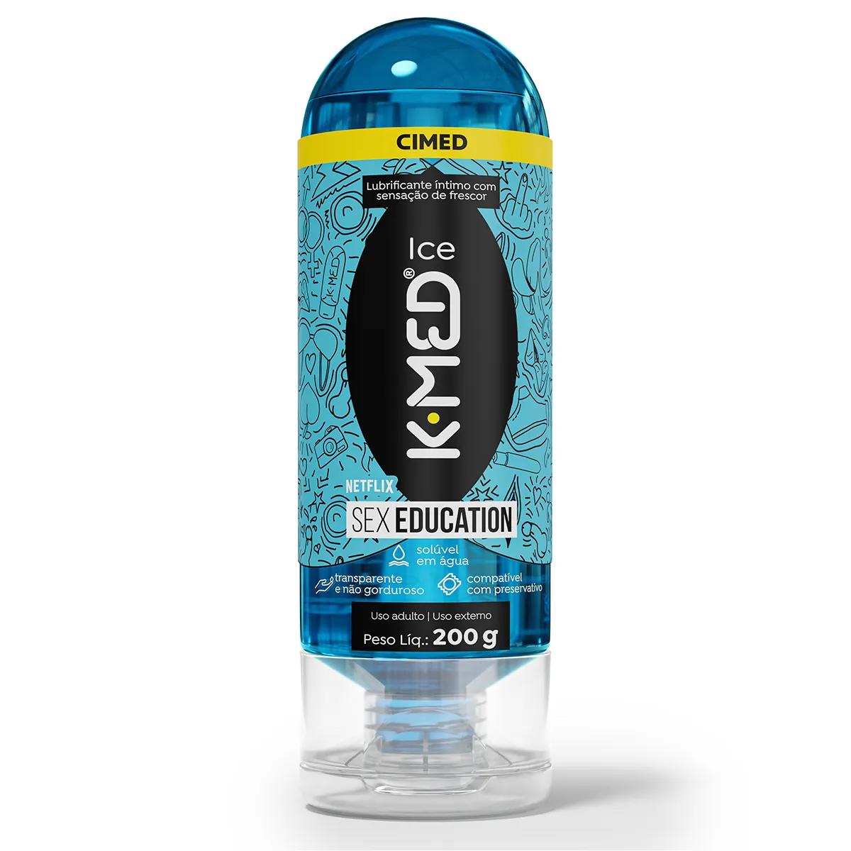 Gel Lubrificante K-Med Ice Sex Education 200g