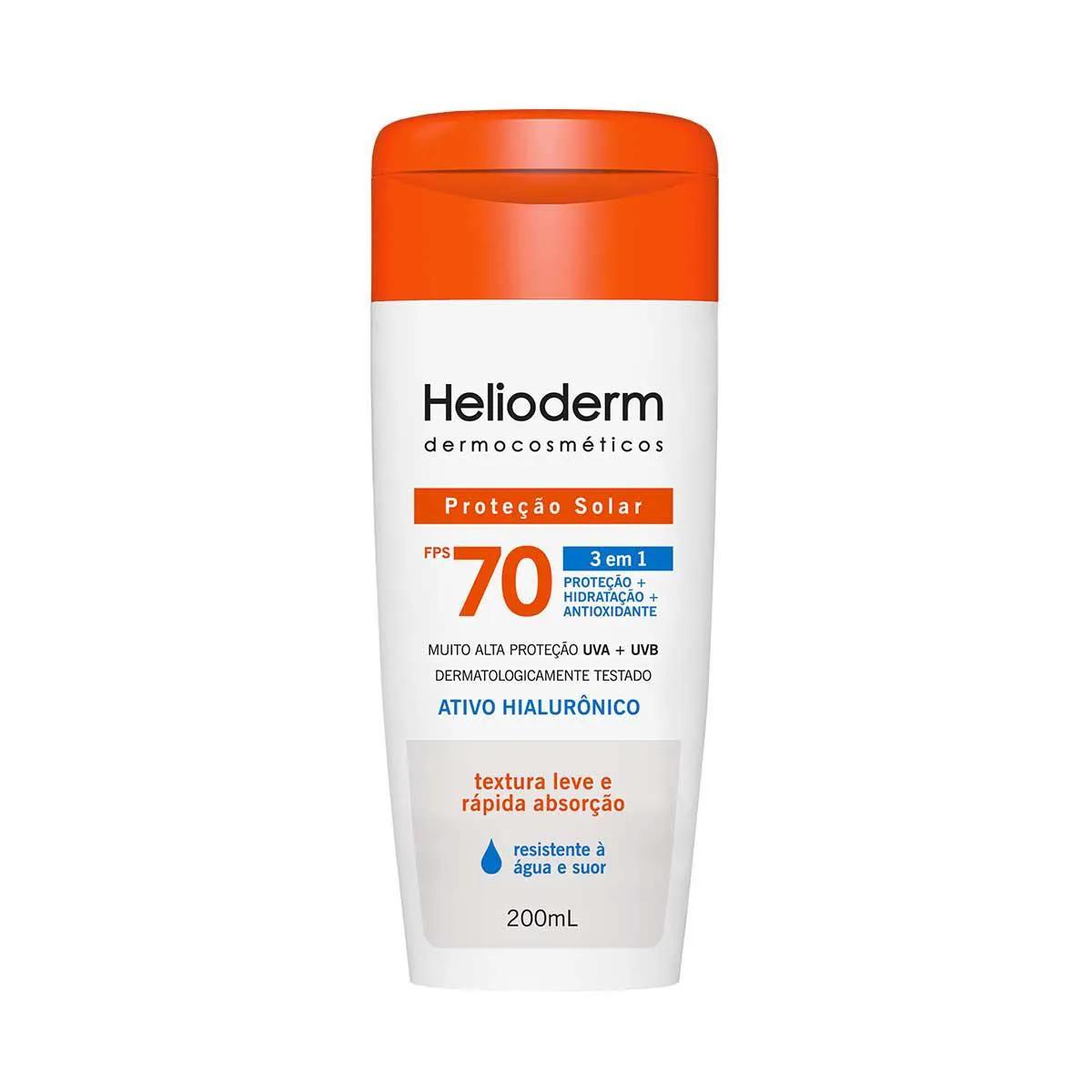 Protetor Solar Helioderm Corpo FPS70 - 200ml