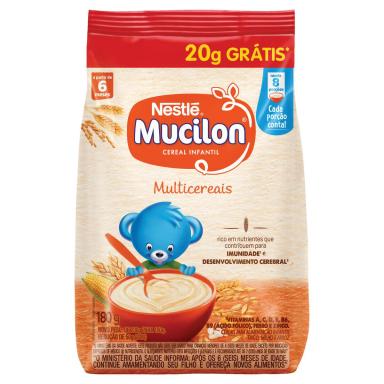 Cereal Infantil Mucilon Multicereais Aveia Leve 180g Pague 160g