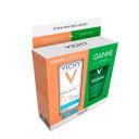 Kit Vichy Protetor Solar Facial Capital Soleil Hydra-Matte Sem Cor FPS 50 30g + Gel de Limpeza Facial Normaderm 50g