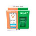 Kit Vichy Protetor Solar Facial Capital Soleil Hydra-Matte Sem Cor FPS 50 30g + Gel de Limpeza Facial Normaderm 50g