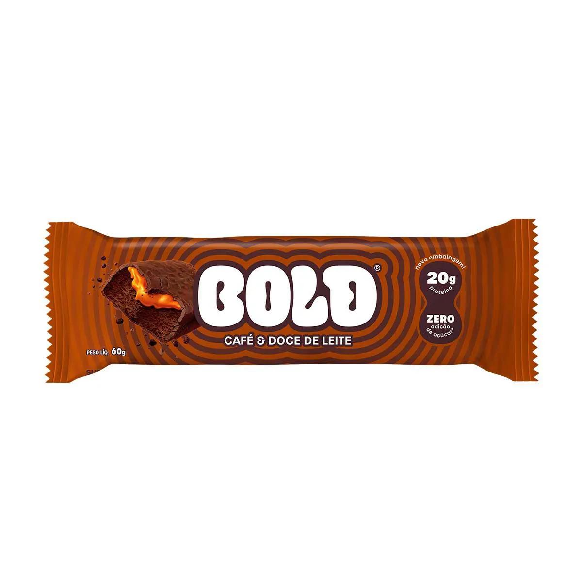 Barra de Proteína Bold Café e Doce de Leite 60g