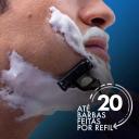 Kit Carga para Aparelho de Barbear Gillette Mach3 4 unidades + Creme de Barbear Proteção e Conforto 150ml