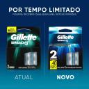 Kit Barbeador Gillette Mach3 Acqua Grip 1 aparelho + 2 cargas