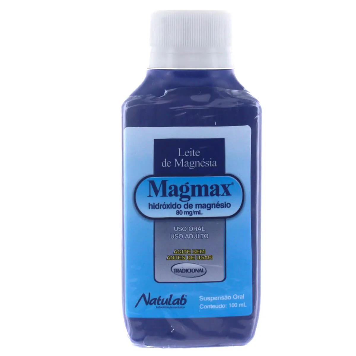 Leite de Magnésia Magmax Tradicional Suspensão Oral 100ml