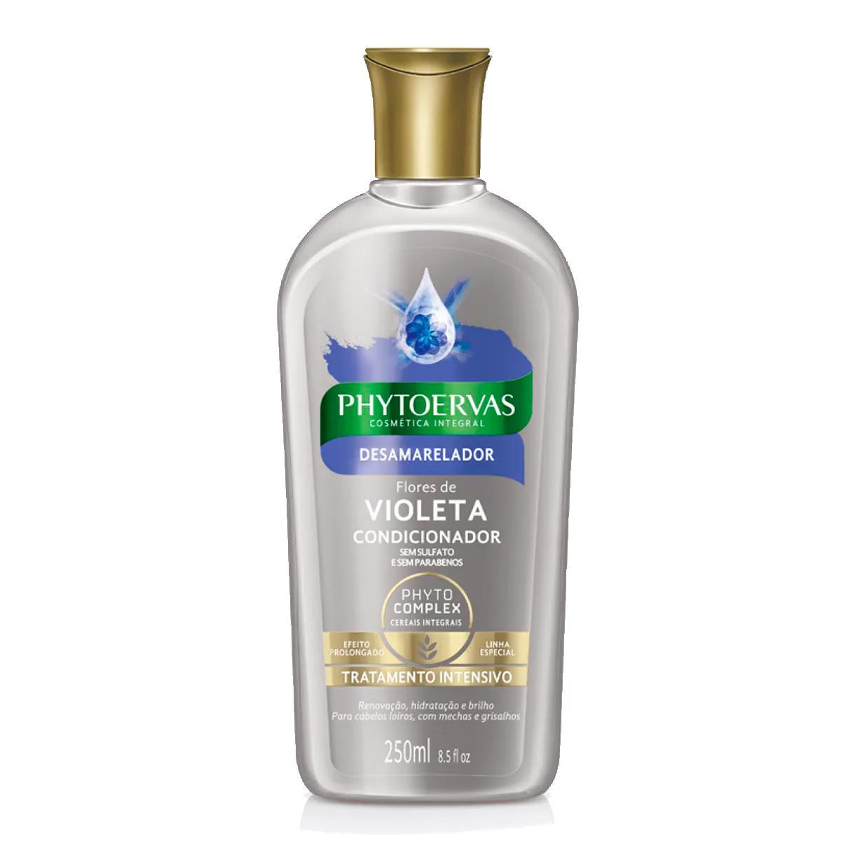Condicionador Phytoervas Desamarelador Flores de Violeta com 250ml