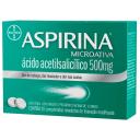 Aspirina Microativa Acido Acetilsalicilico 500mg 20 comprimidos