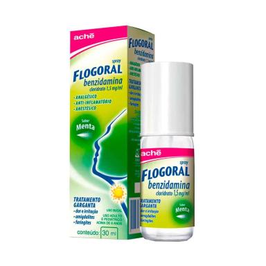 Spray para Garganta Flogoral Sabor Menta 30ml