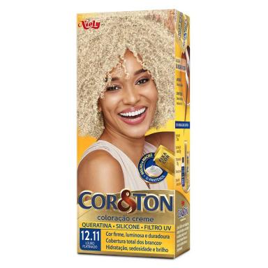 Tintura Cor&Ton Niely 12.11 Louro Platinado com 1 Unidade