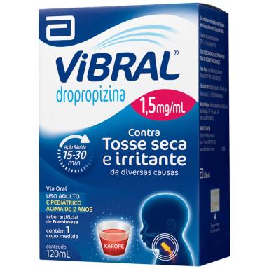 Vibral 1,5mg/ml Sabor Framboesa Xarope 120ml