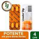 Lisador Dipirona Sódica 1g 4 comprimidos