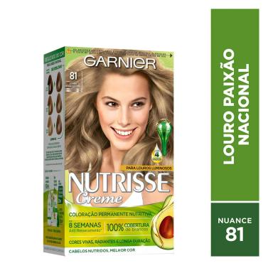 Tintura Permanente Nutrisse Creme 81 Louro Paixão Nacional
