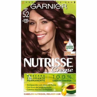 Tintura Permanente Nutrisse Creme 52 Marrom Acaju