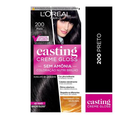 Tinta de Cabelo Casting Creme Gloss de L’Oréal Paris 200 Preto 246g
