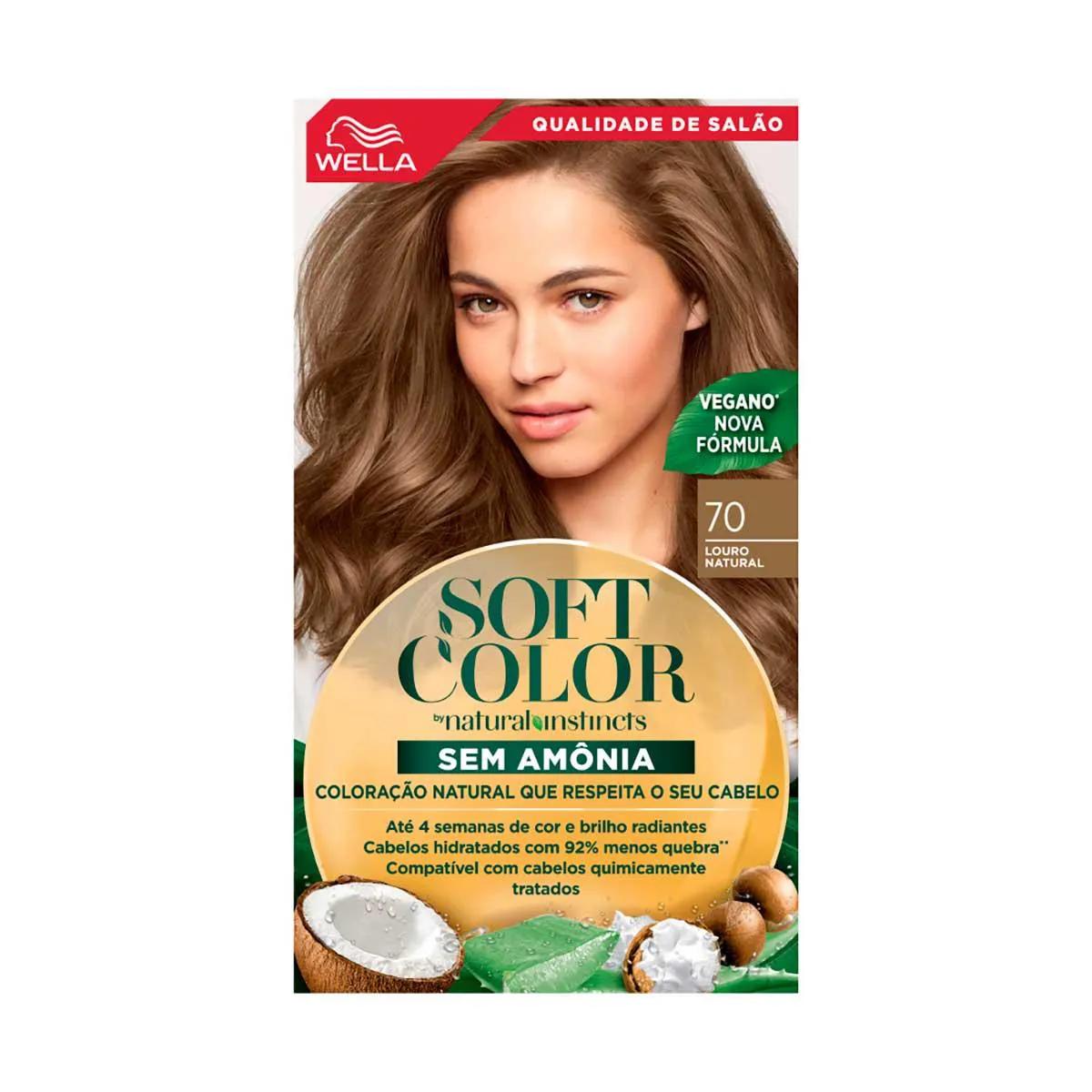 Tintura Wella Soft Color 70 Louro Natural com 1 unidade